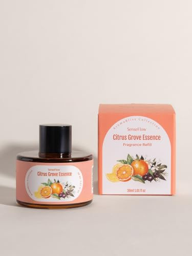 SenseFlow Space Air Fragrance Diffusore SF101 - Nebulizzatore regolabile Olio Essenziale Diffusore 40 Giorni di Profumo Luce LED Ideale per Casa Hotel Studio Essenza Agrumi