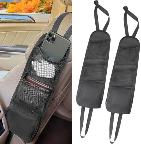HORREX 2 Stück Auto Organizer Kinder mit 3 Große Speicherkapazität Auto Zubehör Innenraum Rücksitz Organizer Sitz Organizer für Meisten Autos wie SUV Volkswagen Busse Wohnwagen Wohnmobile