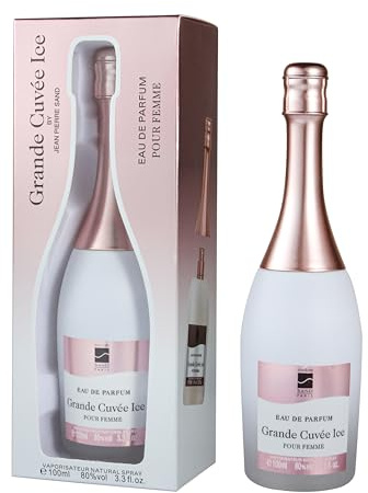 Jean-Pierre Sand - Grand Cuvée Ice - Eau de parfum 100 ml - Parfum pour femme dans un flacon de collection idéal comme cadeau - Parfum femme dans un flacon de champagne (Grand Cuvée Ice)