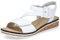 Rieker Damen Klassische Sandalen V3660, Frauen Sandalen,Freizeitschuhe,Sommerschuhe,offene Schuhe,Strandschuhe,Weiss (82),41 EU / 7.5 UK