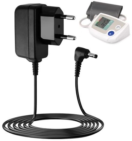 6V Cargador Tensiómetro para Omron HHP-CM01, Adaptador de Corriente Universal para Omron M7 M500 M700 M3 M5 M6 M2 Basic/Intelli IT X2 X4 X7 Smart, X2 Basic, X3 Comfort, HEM-7361T-EBK, 1.4M