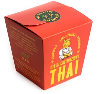 Kit Thai | Semi di Coriandolo, Peperoncino e Erba Cipollina con Sacchetti Biodegradabili e Substrato | Regalo Originale per Amanti della Cucina | Resetea
