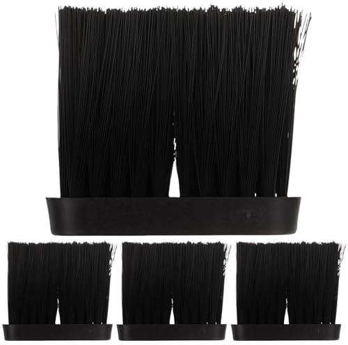 SUPVOX 4 Cabezales de Cepillo para Chimenea Pequeños Accesorios de Limpieza para Hogar Repuesto para Escoba de Chimenea Cerdas Duraderas Diseño Compacto para Limpieza Eficaz en Bancos