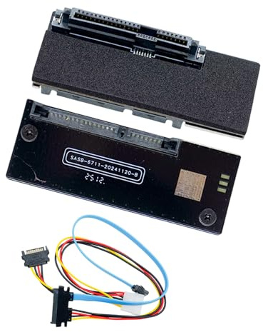 Zxfdsfdbnm Easy Connectings - Adattatori SAS SATA da 29 pin a 7+15 22 pin per disco rigido, materiali ABS, configurazioni rapide, adattatori in ABS stabili