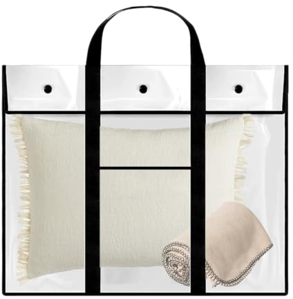 Affischförvaringsväska – Genomskinlig Vattentät Konstorganisator, Kons | Artwork Storage Organizer – PVC-affischbärare, vattentät ritväska | Klar 80x65cm med handtagsficka, skyddande