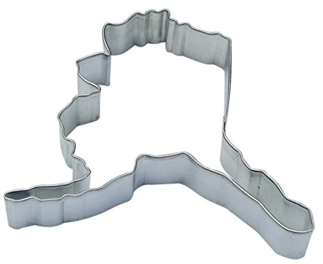 R&M Alaska State Cookie Cutter in Durable, Economical, Tinplated Steel