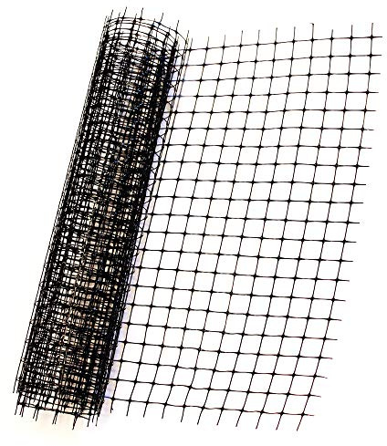 Cardinal Gates DS30 Light-Duty Outdoor Deck Netting - Plastic Balcony Netting for Pets & Kids - 30ft X 3ft Banister Safety Net - Apartment Railing Screen Guard - Cat Net - Made in USA – Black