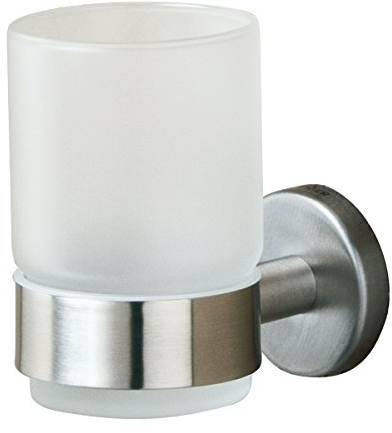 Tiger Boston Becherhalter mit Glas, Edelstahl gebürstet, 1 Stück (1er Pack)