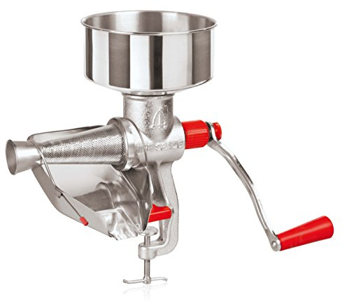 Paderno World Cuisine Manual Tomato Crusher Frantoio pomodori, Latta, Argento