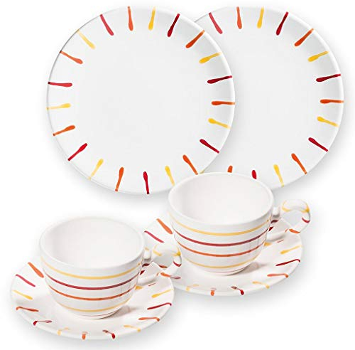 GMUNDNER KERAMIK Breakfast for two Classic Geschirrset Landlust Geschirr, handgemacht in Österreich