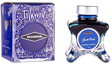 Diamine - Jack Frost Shimmer & Sheen Fountain Pen Ink, 50ml, Limited Edition
