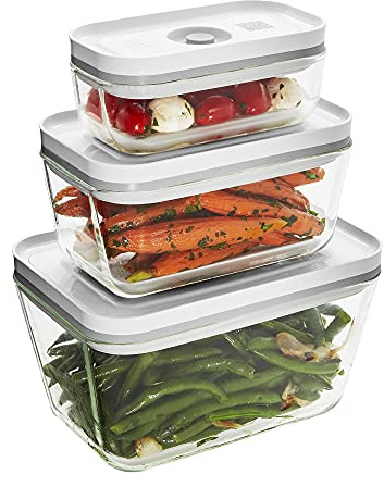 ZWILLING Fresh & Save 3-pc Glass Food Storage Container, Meal Prep Container- Assorted Sizes
