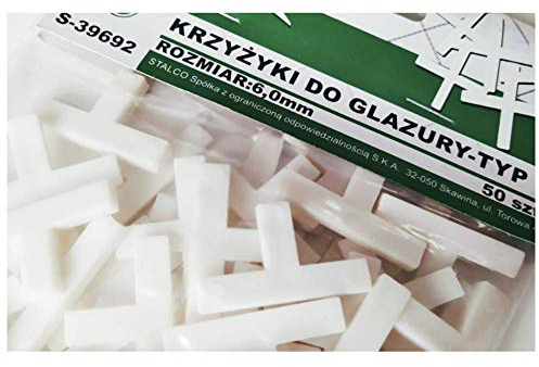 Entretoises de carrelage, type T, carrelage, joints, sol, mur, plastique, croix – 6 mm