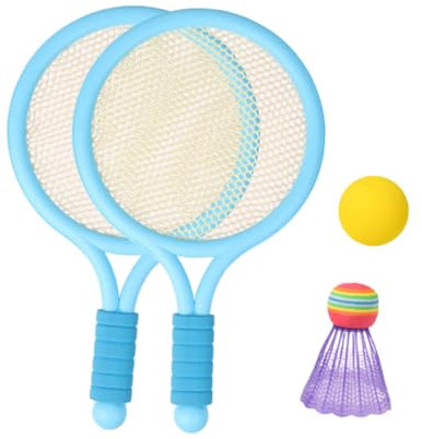 GOOHOCHY Badminton Schläger Set Für Federballschläger Und Federbälle Zufälliger Farbe Ideales Freizeitspiel Für Outdoor Sport Und Training