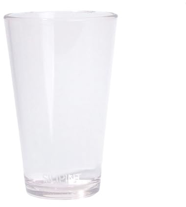 Silipint 16oz Silicone Pint Glass – Unbreakable, BPA-Free, Reusable Silicone Drinking Cup – Flexible, Microwave & Freezer Safe – Stemless Glass for Coffee, Smoothies (Crystal Clear)