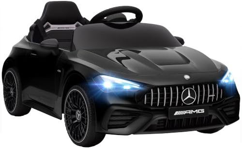 AIYAPLAY Voiture Électrique Enfant Mercedes AMG CLE 53 12V 2 Moteurs Noir | Télécommande Parentale 2,4G, Véhicule Électrique, Portes Ouvrantes, Phares LED, Lecteur MP3, Cadeau Garçons et Filles