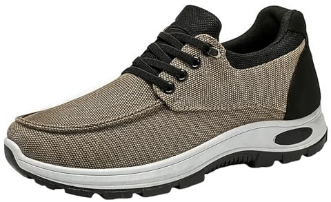 Herrskor eleganta, herr sommarskor lätta arbetsskor bekväma tygskor casual fritidsskor All Match Loafers skor snörning båtsportskor mjuk sula joggingskor