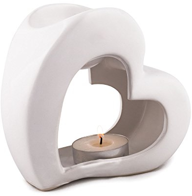 pajoma Duftlampe ''Heart'' weiß, Höhe 13 cm