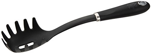 Stanley Rogers Spaghettilöffel Pride – Hochwertiger Küchenhelfer mit Soft-Touch-Griff, hitzebeständig, spülmaschinenfest – 2 Jahre Garantie, schwarz