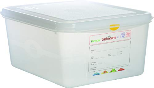 Heavy Duty Polypropylene Gastronorm Food Catering Kitchen Containers + Lids - Food Grade Clear Commercial Industrial Quality - 8 Sizes (3, 1/2-10 Litres)