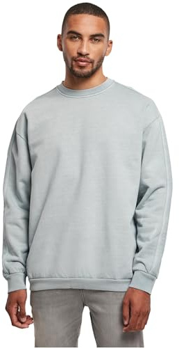 Urban Classics Herren Heavy Terry Garment Dye Crew summerblue, XL