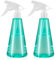 2 Piezas 500ml Botellas de SprayAtomizador de Plantas Vacío con Cabezal de Pulverización Ajustable, Botella de Pulverización de Agua para el Cabello, Plantas, Flores, Jardín y Hogar, Verde