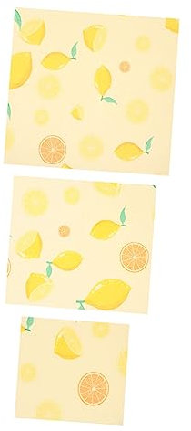 Healifty 3 Pz Impacco Di Cera D'api Abito Panno Di Cera D'api Organico Involucro Di Cera D'api Riutilizzabile Panno Di Cera Sostenibile Tela Cerata Cibo Lavabile Cotone Organico