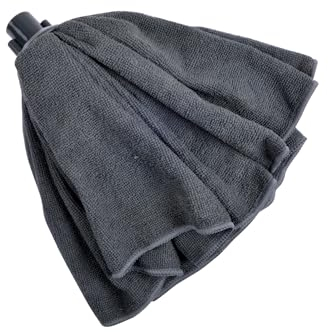 Homea, Mop Serpilliere Microfibra 120Gr Doble Sin Tornillos Antracita