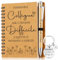 Sinmoe Set de Cadeaux Collègues de Travail Porte-Clés pour Collègues Stylo à Bille en Bois pour Collègue Carnet de Notes Cadeau de Retraite Cadeau d’Appréciation des Employés(FORMIDABLE collègue)