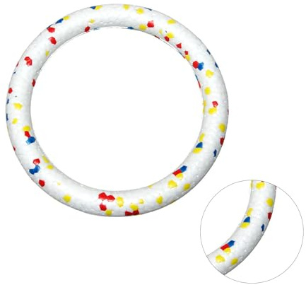 Akozon Anillo de Entrenamiento para Perros, Rechinar los Dientes, Morder, Resnt, Seguro, Interesante, Círculos Interactivos para Masticar Mascotas, Adornos para Suministros para Mascotas