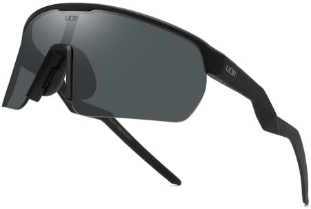ULTR Lunettes de sport pour homme et femme - Lunettes de vélo de qualité supérieure pour homme et femme avec protection UV 400 - Lunettes rapides idéales pour le cyclisme ou la course à pied