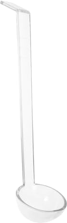 BIUDECO Cucharón Transparente de PC con Mango Resistente y Duradero Cuchara para Servir Sopa Salsa y Ensalada Cocina y Catering Diseño Ergonómico Antideslizante Fácil Limpieza