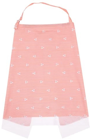 Ciieeo Bufanda de Lactancia para Bebés de Algodón Rosa, Funda Multifuncional Suave y Transpirable, Adecuado para Cochecito y Cobertura Discreta al Aire Libre