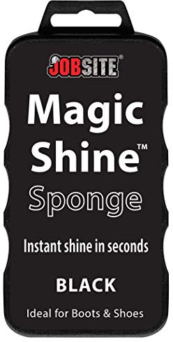 JobSite Instant Express Leather Boot & Shoe Shine Sponge - Black