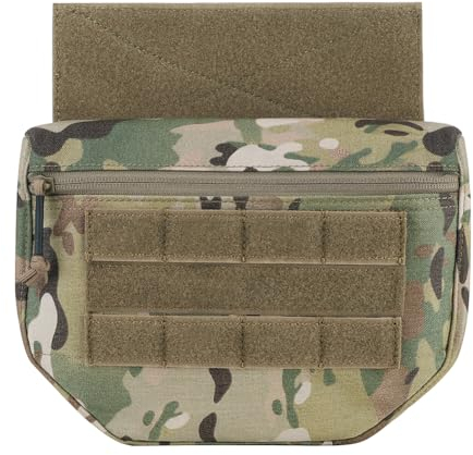 KRYDEX Tactical Admin Pouch Dump Drop Utility Bag With Hook and Loop for AVS JPC CPC AVS Tactical Vest