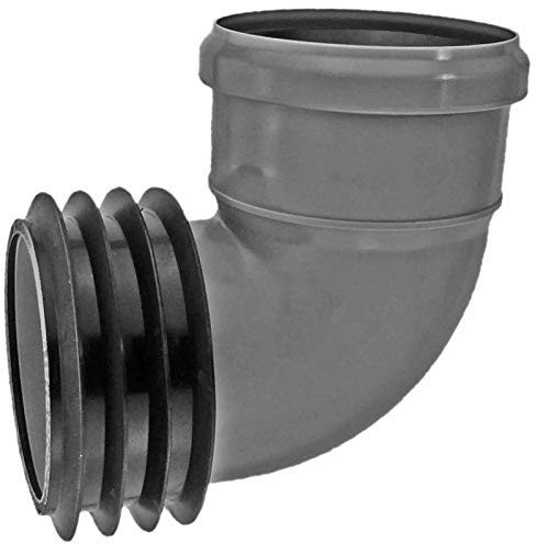 Universal Winkelsteckmuffe 87,5 Grad für HT KG Ton SML Rohr mit innen 99-105mm Airfit | Muffe DN 90 bis 110 WUNSCHGRÖSSE einfach auswählen >>> Muffe DN 110