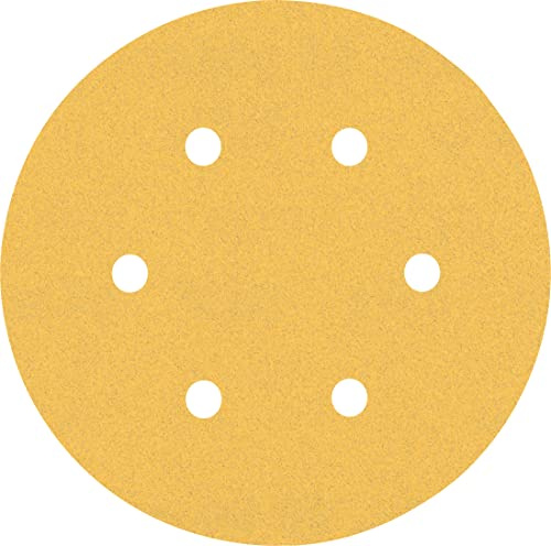 Bosch 6x EXPERT C470 Schleifblatt-Sets mit 6 Löchern (für Farbe auf Holz, Hartholz, Ø 150 mm, Körnung 2x60, 2x120, 2x240, Professional Zubehör Exzenterschleifer, Exzenterschleifer)