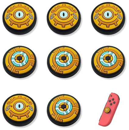 Bieiyhe 8 Pièces Protection Joycon Switch Silicone Capuchon Joystick Switch Lite Thumb Grip Caps pour Nintendo Protege Joystick Grip Capuchon de Rechange Joystick Switch Capuchon de Stick Analogique