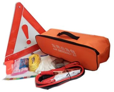 OSALADI 9 Pezzi kit assistenza auto kit d'emergenza kit di forniture per uso auto assistenza stradale