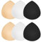 TopBine Bra Pads Inserts, 3 Pairs D/E 3 Color, D/E