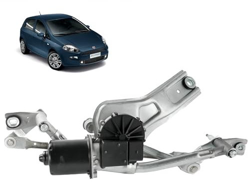 Motorino tergicristallo compatibile per Punto 3, Grande Punto, Punto Evo e Linea (2005-2018) (tiranteria + motore tergicristallo). 51753759, 51701421, 51881061, 77363952, 98846221