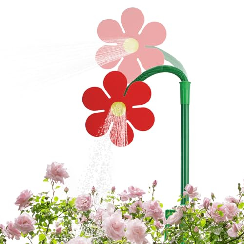 Sprizzatoio Crazy Daisy, Fiore Danzante Rotante a 360°, Spruzzatore d'Acqua Divertente per Bambini, Giochi di Spruzza-Fiore Per Esterni, Ideale per Giardini, Cortili e Orticoltura