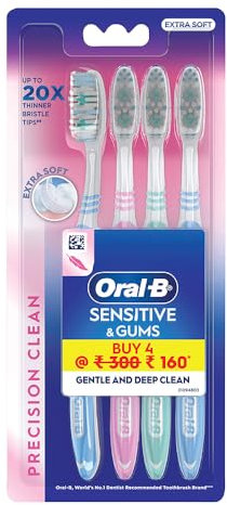 Oral B Brosse à dents manuelle ultra fine pour adulte Multicolore