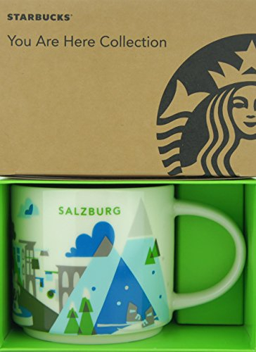 Starbucks Salzburg/Austria You Are Here Yah Collection Coffee Mug White