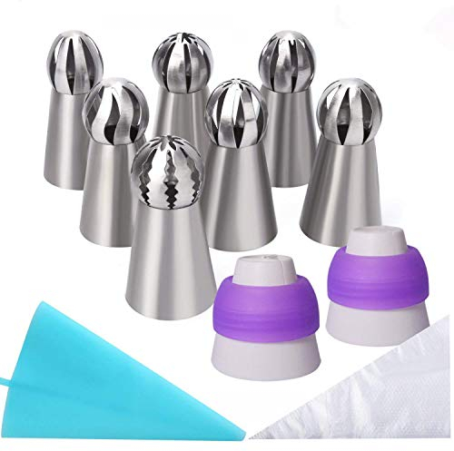 LHKJ Bocchette Decorative Pasticceria,Beccucci Russi Bocchette di Riempimento in Acciaio Inox