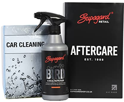 Supagard Bird Poo Remover for Cars (500ml) – Bird Lime Cleaner & Bug Stain Remover – Safe, Rehydrating Foam Formula for Paintwork