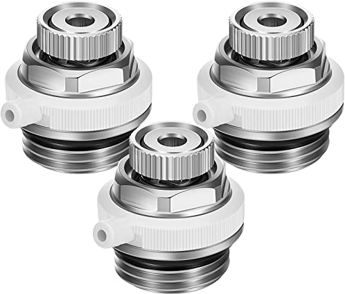 Automatisches Entlüftungsventil 3/4 Zoll Entlüftungsstopfen Ventil Heizkörper Entlüftungsventil Messing Selbstentlüftendes Kühlerventil (3 Stück)