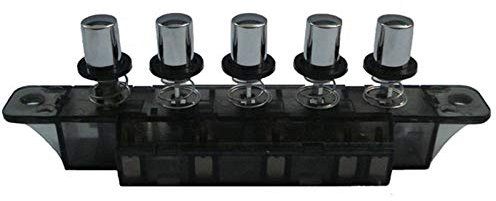 Pushbutton Keyboard Switchs - 5 Pushbutton Piano Type Key Board Switches | 250V Kitchen Range Hood Pushbutton Key Board Switchs, Power Switchs Button for Range Hood, Hair Dryers, Hair Straighteners