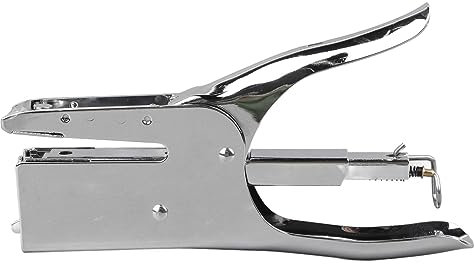 Office Stapler, 50 Sheets Large Capacit Plier Stapler Metal Handheld Stapler Electric Automatic Jam 50 Sheet Flat Clinch Stapler for Office School Home and Business