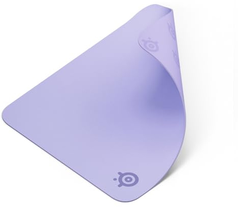 SteelSeries QcK Mauspad (mittel) – Lavendel – Anti-Rutsch-Gummierung auf der Unterseite – Bestes Tracking – Optimiert für Gaming-Sensoren – 320 mm x 270 mm – FPS, MOBAs, RTS, MMO